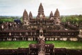 Angkor Wat Temple Near Siem Reap, Cambodia, Aerial View Royalty Free Stock Photo