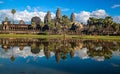 Angkor Wat Temple, Siem reap, Cambodia. Reflection in the lake