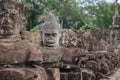 Angkor Wat temple statues in Siem Reap, Cambodia Royalty Free Stock Photo