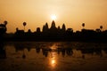 Angkor Wat Temple at Sunrise.