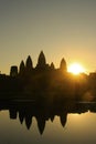 Angkor Wat temple at sunrise, Siem Reap, Cambodia Royalty Free Stock Photo