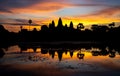 Angkor Wat Temple at sunrise, Siem reap, Cambodia Royalty Free Stock Photo