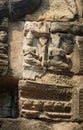 angkor wat wall figures Royalty Free Stock Photo