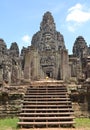 Angkorwat temple history in siemreap outdoors at bayon cambodia Royalty Free Stock Photo