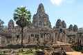 Angkorwat temple history in siemreap outdoors at bayon cambodia Royalty Free Stock Photo