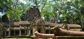Angkorwat temple history in siemreap outdoors at bayon cambodia Royalty Free Stock Photo