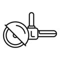 Angle grinder cutting disc cutting tool power tool construction tool icon Royalty Free Stock Photo