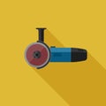Angle grinder flat icon Royalty Free Stock Photo