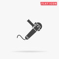 Angle grinder flat vector icon Royalty Free Stock Photo