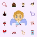 Angle, heart, child, valentine s day icon. Love icons universal set for web and mobile