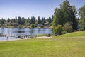 Angle lake park Seattle south side WA Royalty Free Stock Photo