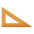 Angle ruler icon cartoon vector. Architect equipment