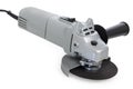 Angle sander machine tool with abrasive disc isolated on white background Royalty Free Stock Photo
