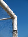 Angle of a soccer goal Royalty Free Stock Photo