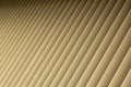 Angle view of beige gradient 3d stripes. Louvre shutters like pattern and shadow. Royalty Free Stock Photo