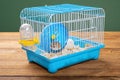 Angle cage with two small hamsters Royalty Free Stock Photo