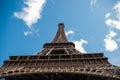 Angle view of Eiffiel tower Royalty Free Stock Photo