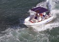 Angled Overhead View of a Small Fishing Boat Royalty Free Stock Photo