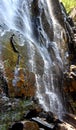 Angled Photo of Hickory Nut Falls Royalty Free Stock Photo