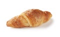 Croissant placed on a white background