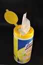 Lysol canister of disinfecting wipes