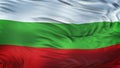BULGARIA Realistic Waving Flag Background