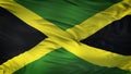 JAMAICA Realistic Waving Flag Background Royalty Free Stock Photo