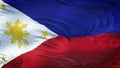 PHILIPPINES Realistic Waving Flag Background Royalty Free Stock Photo