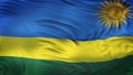 RWANDA Realistic Waving Flag Background