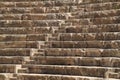 Angled view of stiars and seating of amphiteather of Beit She`an Royalty Free Stock Photo