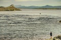 Angler on Atlantic road 11 July 2018, Norway