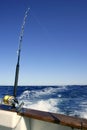 Angler boat big game fishing in saltwater Royalty Free Stock Photo