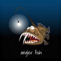 Angler fish with a lantern, monkfish, sea devil