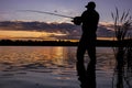 Angler silhouette