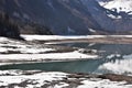 Anglers on KlÃÂ¶ntalersee lake fishing Royalty Free Stock Photo