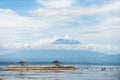 Anglers at the sanur beach Royalty Free Stock Photo