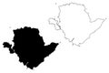 Anglesey map vector