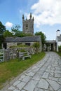 St Leonard`s, Church, and graveyard, Sheepstor, Dartmoor England. Royalty Free Stock Photo