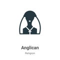 Anglican vector icon on white background. Flat vector anglican icon symbol sign from modern religion collection for mobile concept Royalty Free Stock Photo