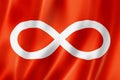 Anglo Metis ethnic flag, America Royalty Free Stock Photo
