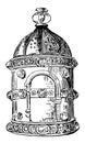 Anglo-Saxon Candle Lantern Called a Lanthorn vintage illustration