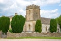 The Anglo-Saxon Church of the Holy Rood in the village of Daglingworth, Cotswolds, Gloucestershire, UK