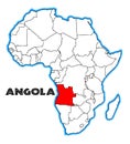 Angola Africa Map