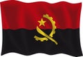 Angola flag Royalty Free Stock Photo