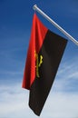 Angola flag Royalty Free Stock Photo