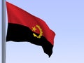 Angola flag Royalty Free Stock Photo