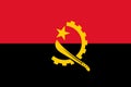 Angola flag vector.Illustration of Angola flag