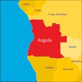 Angola map.