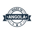 Angola stamp design vector Royalty Free Stock Photo