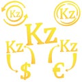 Angolan kwanza currency symbol icon of Angola